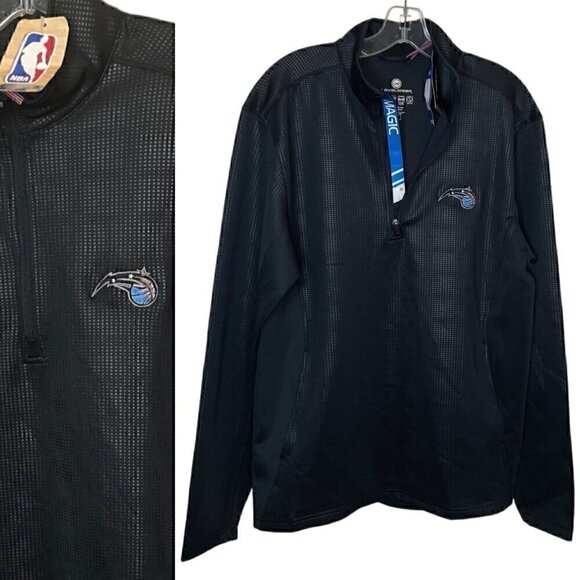 Orlando Magic Black NBA 1/4 Zip Jacket Size S - Picture 1 of 16